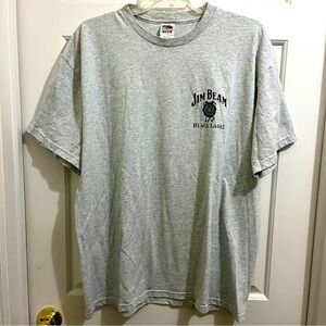 JIM BEAM GRAY GRAPHIC SHORT SLEEVE TSHIRT TOO size Men XL Fruit of the Loom Best